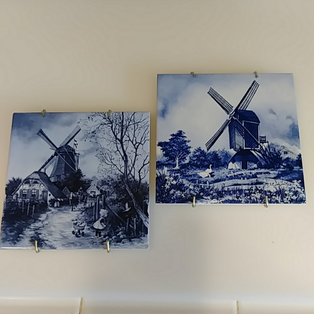 Vintage Delftware Tiles